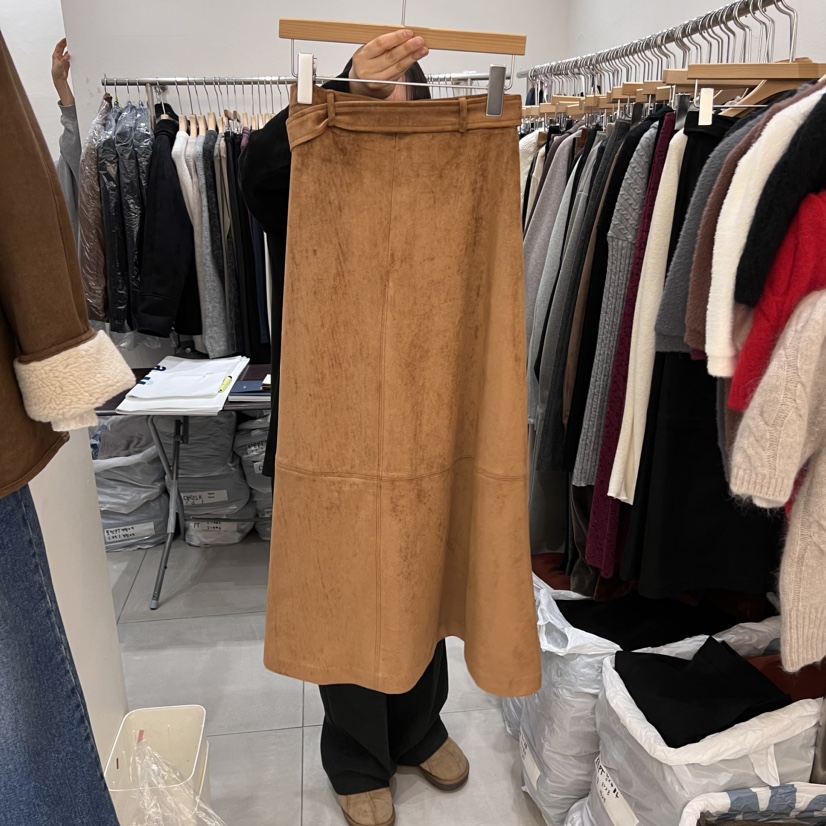 HEIZE直郵韓國代購女裝新品真品時尚推薦熱賣職業長裙包含腰帶HEIZE長裙