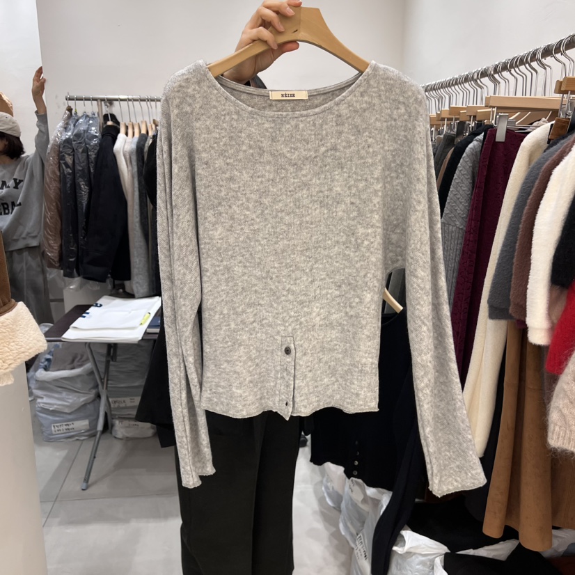 HEIZE韓國直郵東大門實拍女裝新品職業人氣真品休閑長袖T恤HEIZE長袖T恤圖色2
