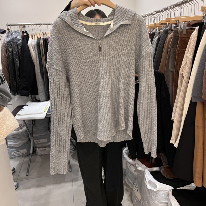HEIZE韓國直郵女裝新品時尚人氣推薦真品24秋冬休閑長袖T恤HEIZE長袖T恤圖色2