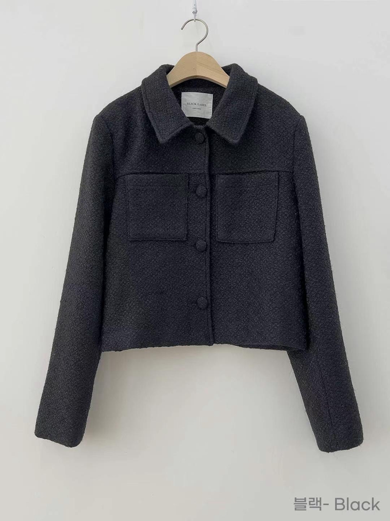HACKER直郵韓國代購女裝新品24秋冬時尚職業熱賣休閑夾克花呢HACKER夾克圖色2