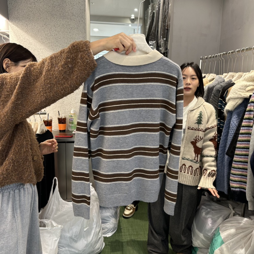 AMOEBA韓國直郵女裝新品人氣熱賣推薦職業24秋冬時尚針織衫AMOEBA針織衫