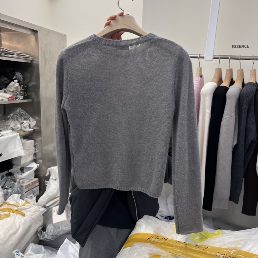 ESSENCE直郵韓國代購女裝新品時尚熱賣人氣休閑職業針織衫羊駝ESSENCE針織衫