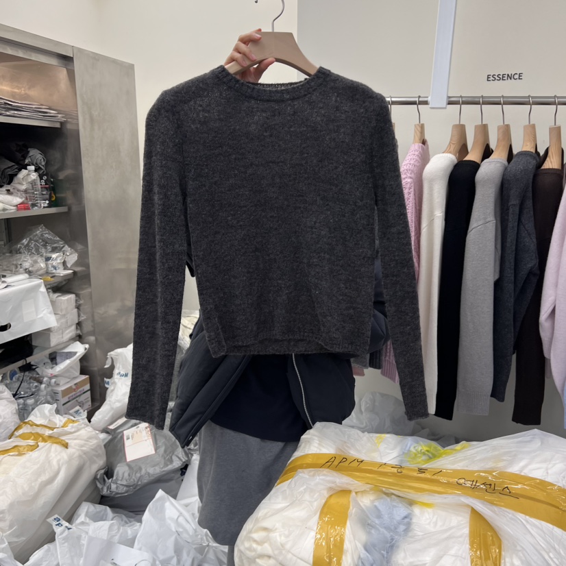 ESSENCE直郵韓國代購女裝新品時尚熱賣人氣休閑職業針織衫羊駝ESSENCE針織衫圖色6
