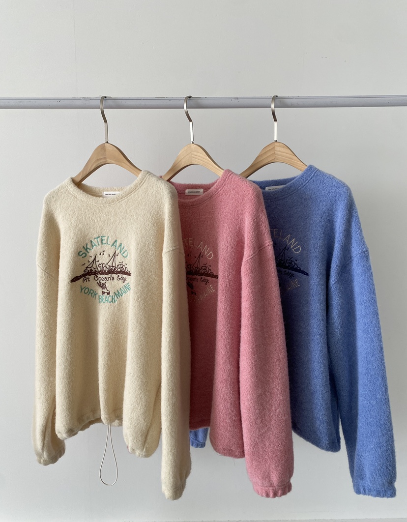 GOLDEN MARKET韓國直郵女裝新品職業推薦24秋冬真品衛衣刺繡GOLDEN MARKET衛衣