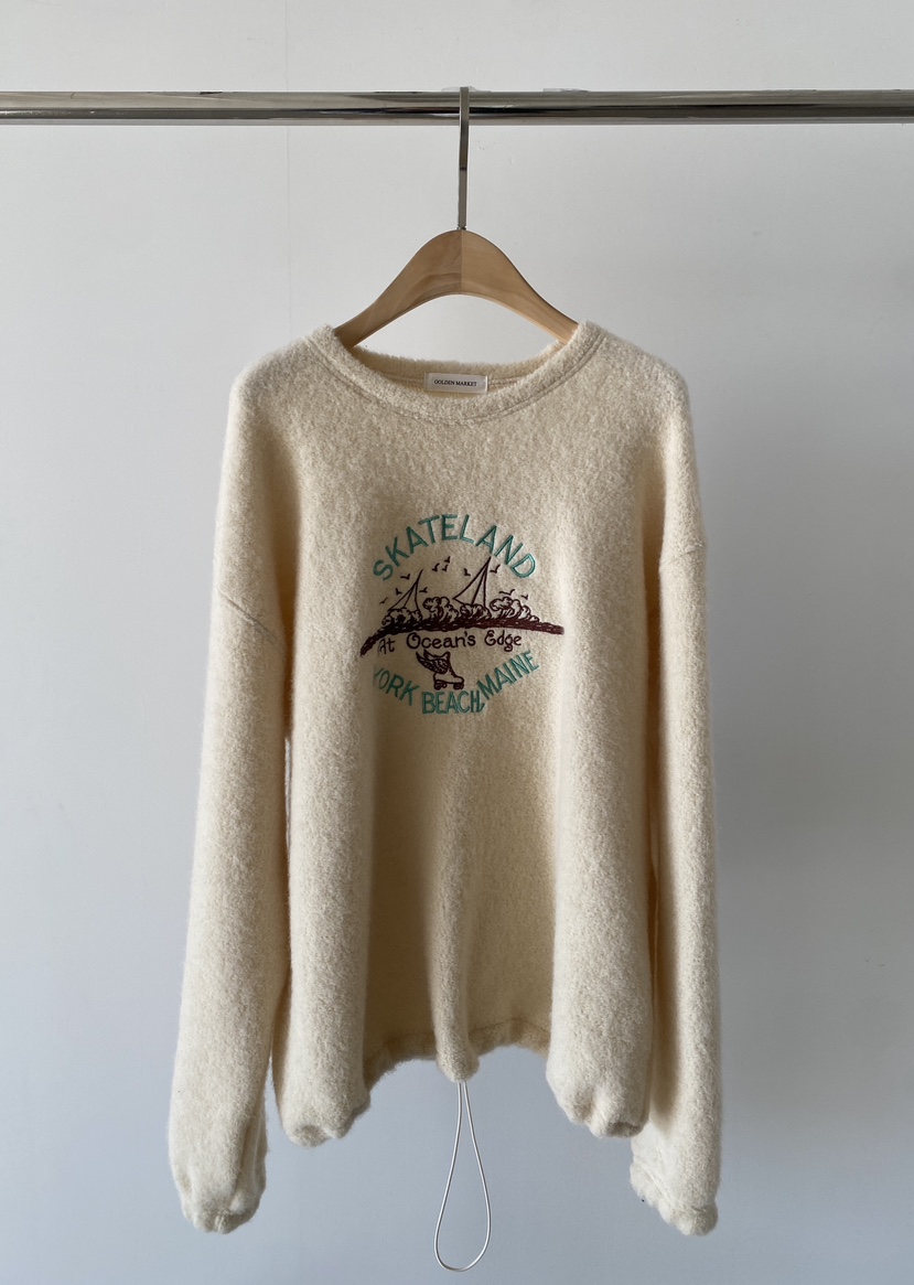GOLDEN MARKET韓國直郵女裝新品職業推薦24秋冬真品衛衣刺繡GOLDEN MARKET衛衣圖色2