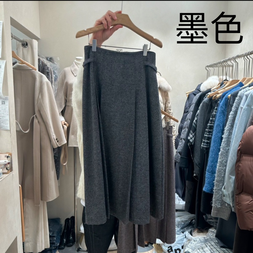 2nd GATE韓國直郵女裝新品24秋冬真品人氣職業推薦休閑長裙2ND GATE長裙圖色2