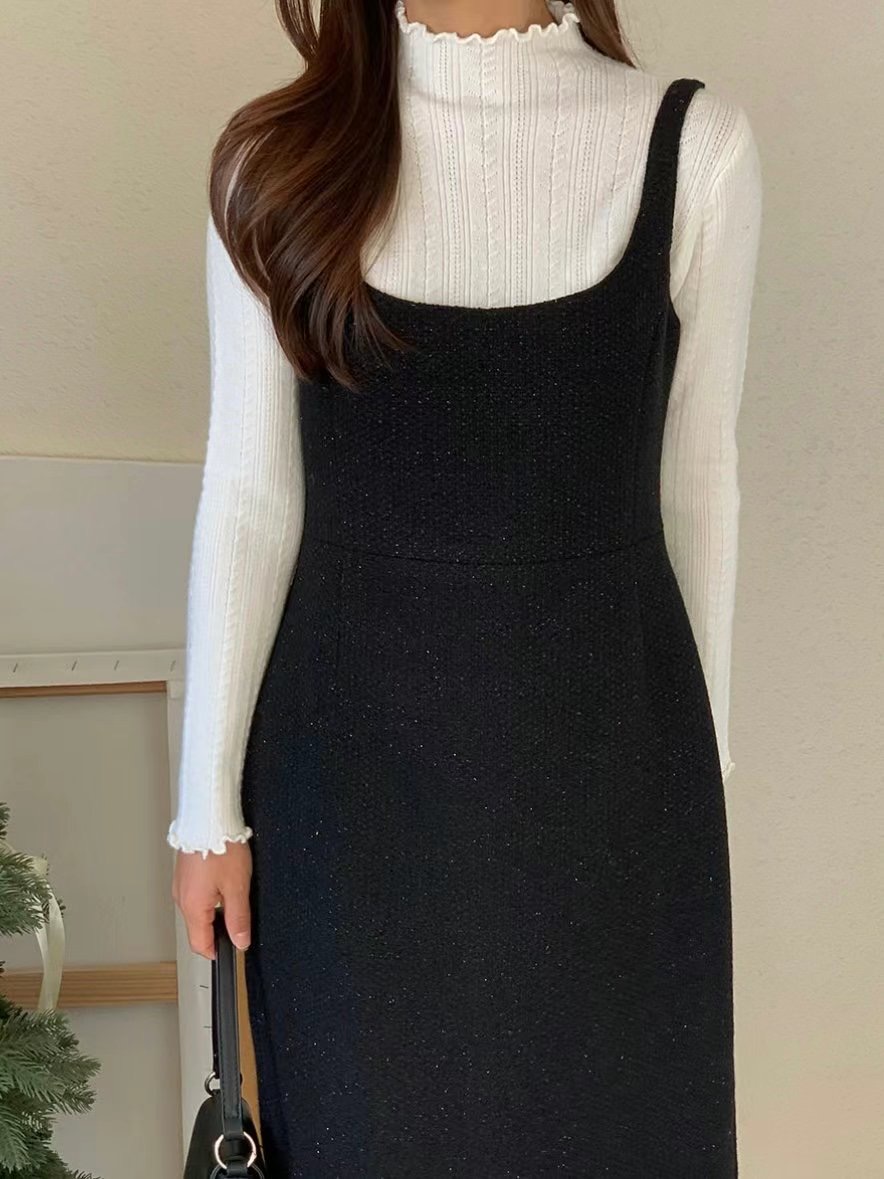 HERME韓國直郵東大門代購女裝新款24秋冬時尚真品休閑針織衫HERME針織衫