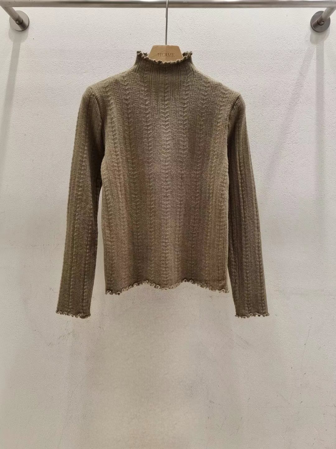 HERME韓國直郵東大門代購女裝新款24秋冬時尚真品休閑針織衫HERME針織衫圖色3