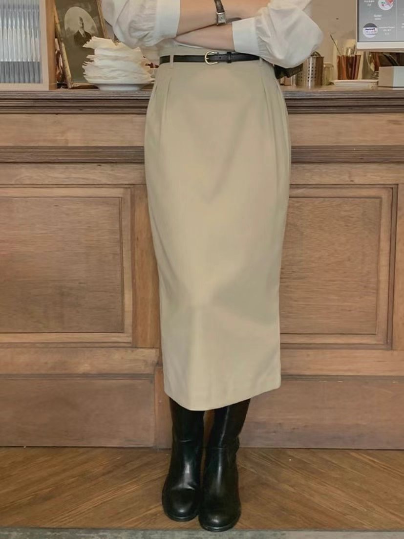 HERME韓國直郵東大門代購女裝新品職業推薦人氣時尚真品長裙HERME長裙圖色2