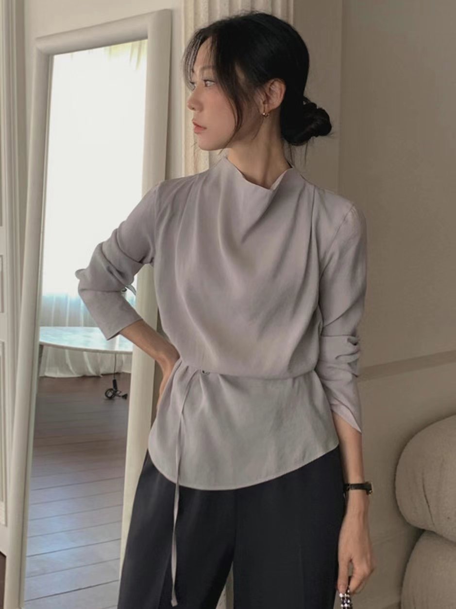 HERME韓國直郵女裝新款熱賣人氣休閑真品推薦時尚襯衫蕾絲衫HERME襯衫/蕾絲衫