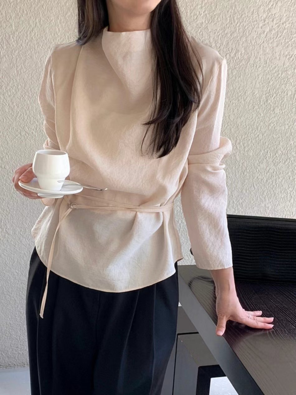 HERME韓國直郵女裝新款熱賣人氣休閑真品推薦時尚襯衫蕾絲衫HERME襯衫/蕾絲衫圖色1