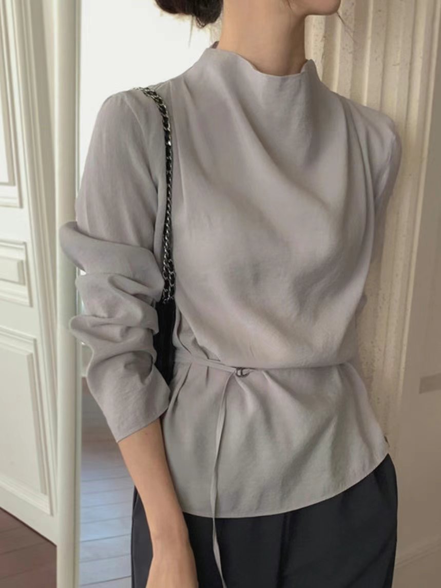 HERME韓國直郵女裝新款熱賣人氣休閑真品推薦時尚襯衫蕾絲衫HERME襯衫/蕾絲衫圖色2