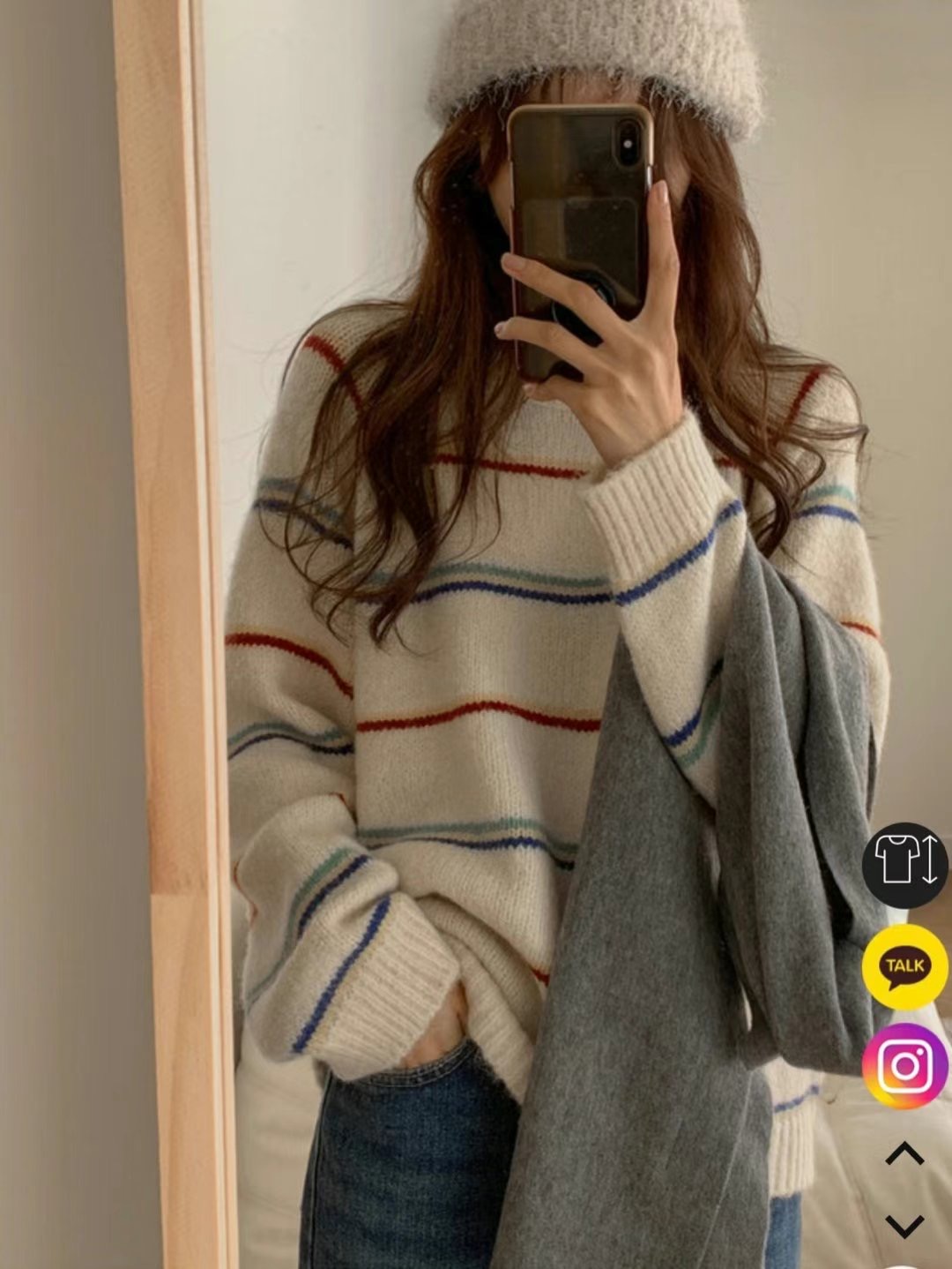 HERME韓國直郵東大門代購女裝新款真品熱賣時尚職業休閑針織衫HERME針織衫
