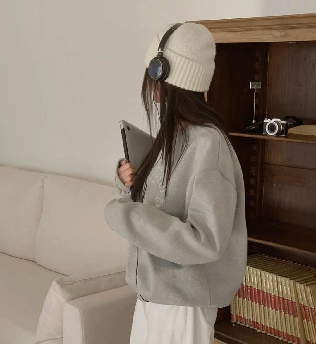 MERCY直郵韓國代購女裝新品24秋冬職業時尚推薦人氣休閑衛衣MERCY衛衣