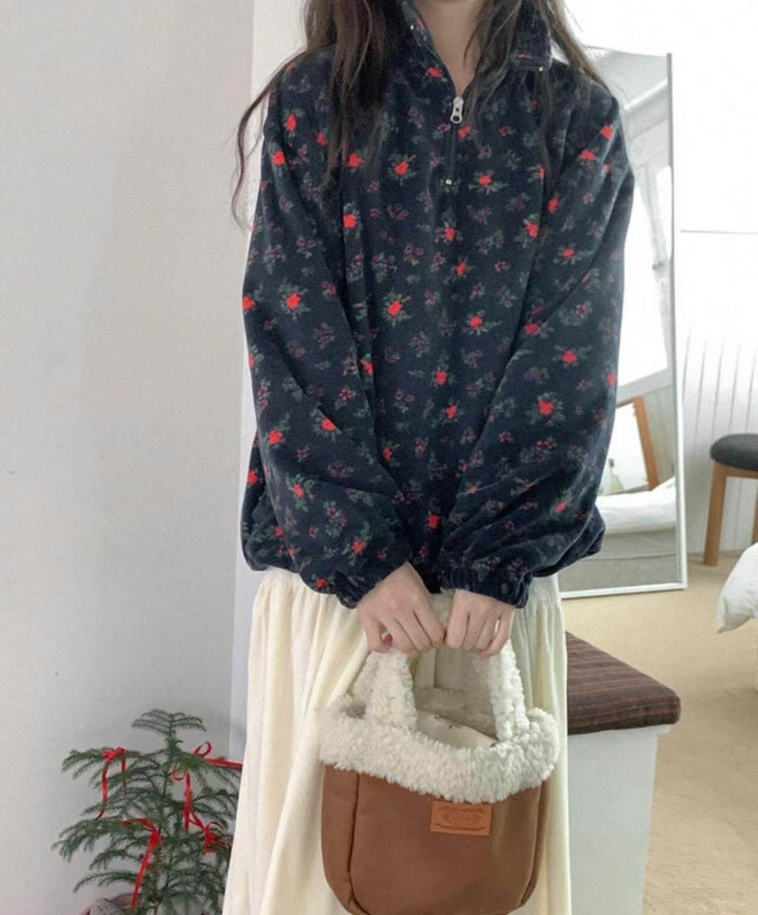 MERCY韓國直郵東大門實拍女裝新款真品熱賣24秋冬職業時尚衛衣MERCY衛衣圖色2