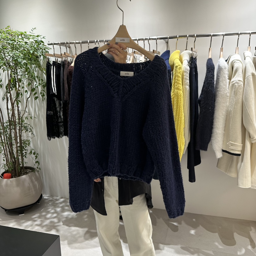 101SHOWROOM/AYCE韓國直郵女裝新品熱賣24秋冬推薦毛衣手工101SHOWROOM/AYCE毛衣圖色3