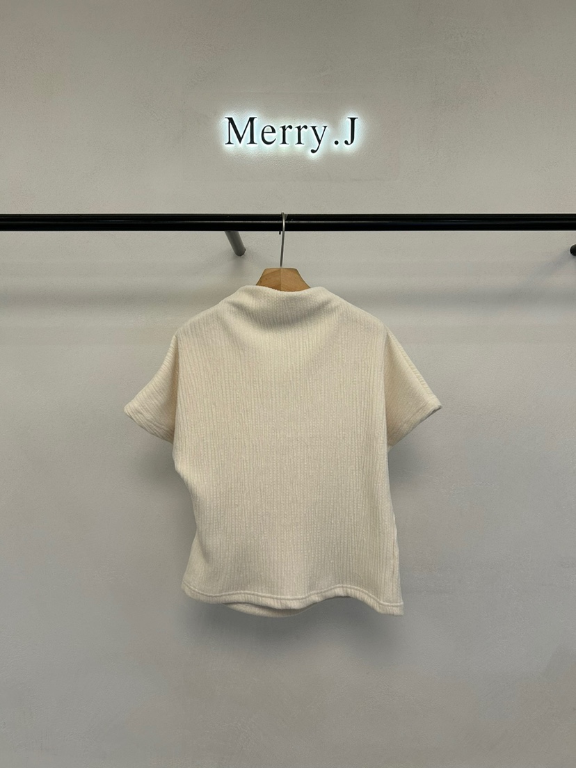 MERRY-J直郵韓國代購女裝新品熱賣休閑推薦襯衫蕾絲衫褶皺MERRY-J襯衫/蕾絲衫