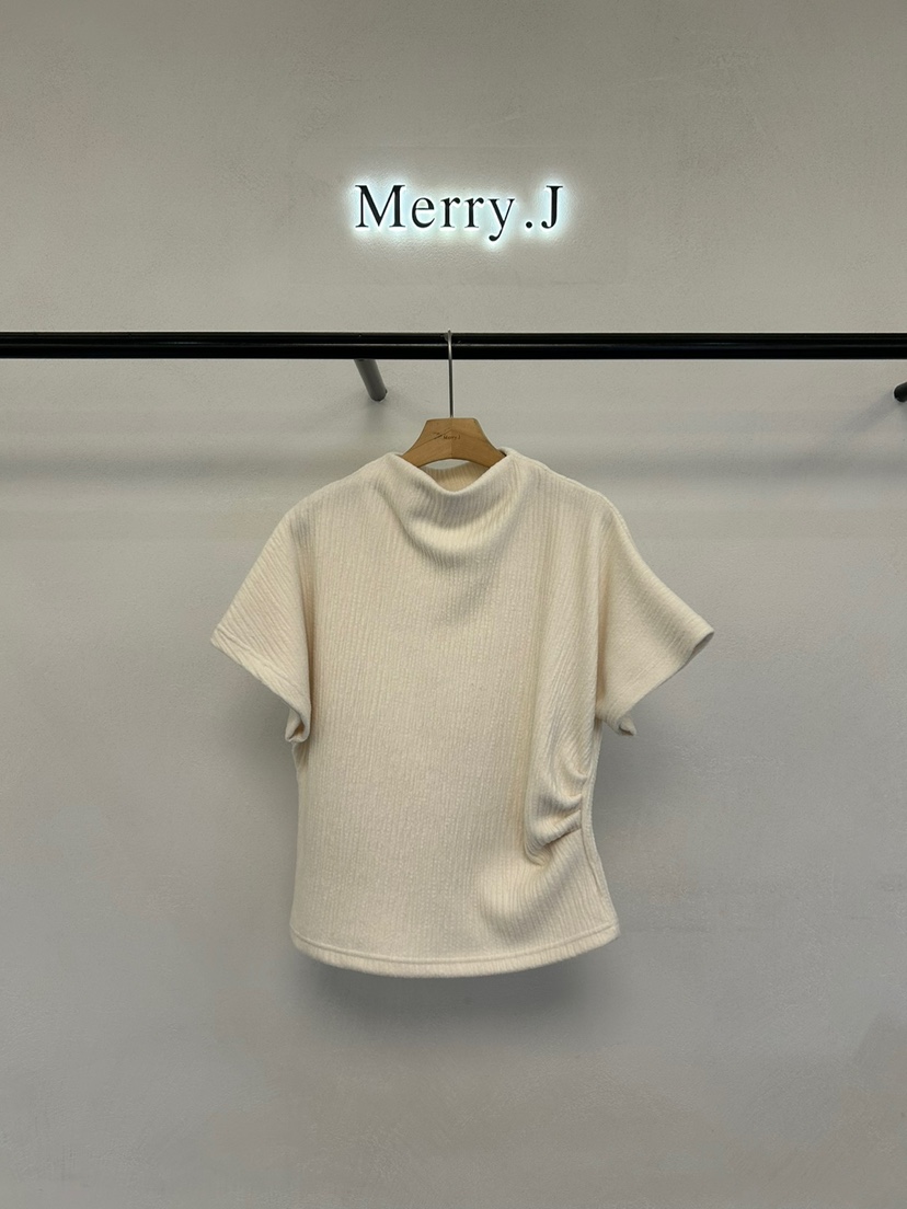 MERRY-J直郵韓國代購女裝新品熱賣休閑推薦襯衫蕾絲衫褶皺MERRY-J襯衫/蕾絲衫圖色1