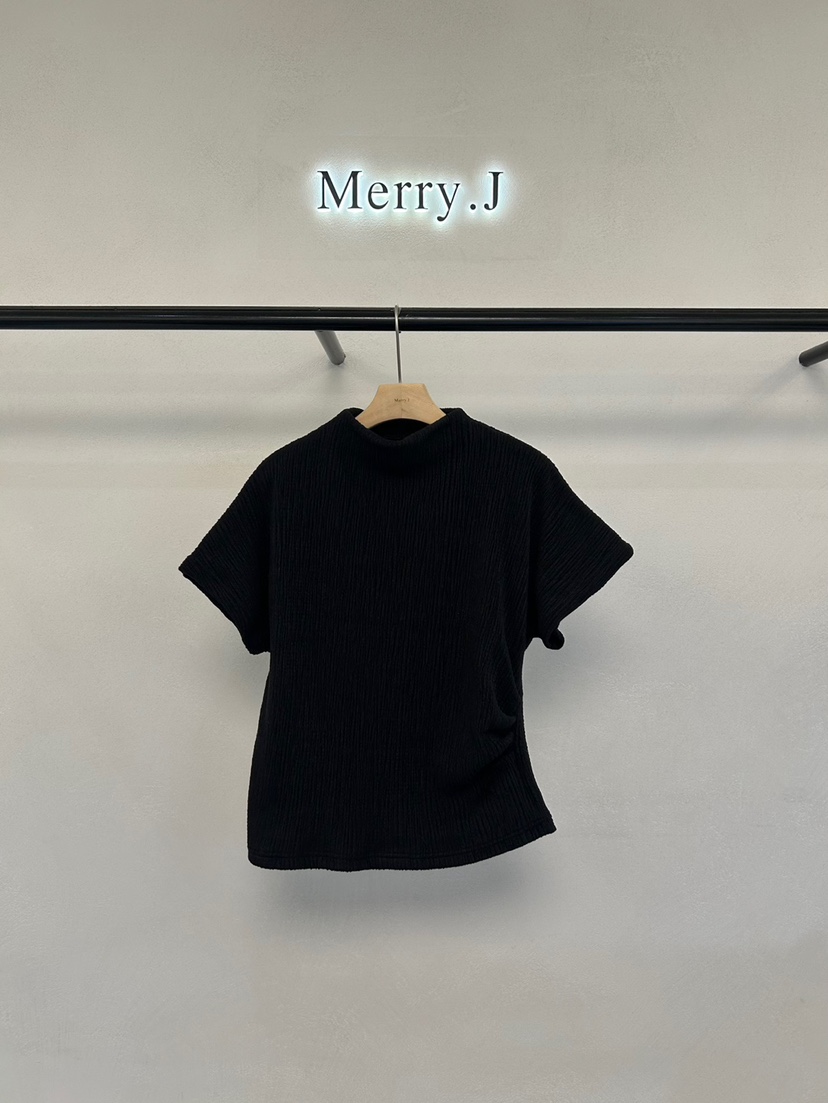 MERRY-J直郵韓國代購女裝新品熱賣休閑推薦襯衫蕾絲衫褶皺MERRY-J襯衫/蕾絲衫圖色2