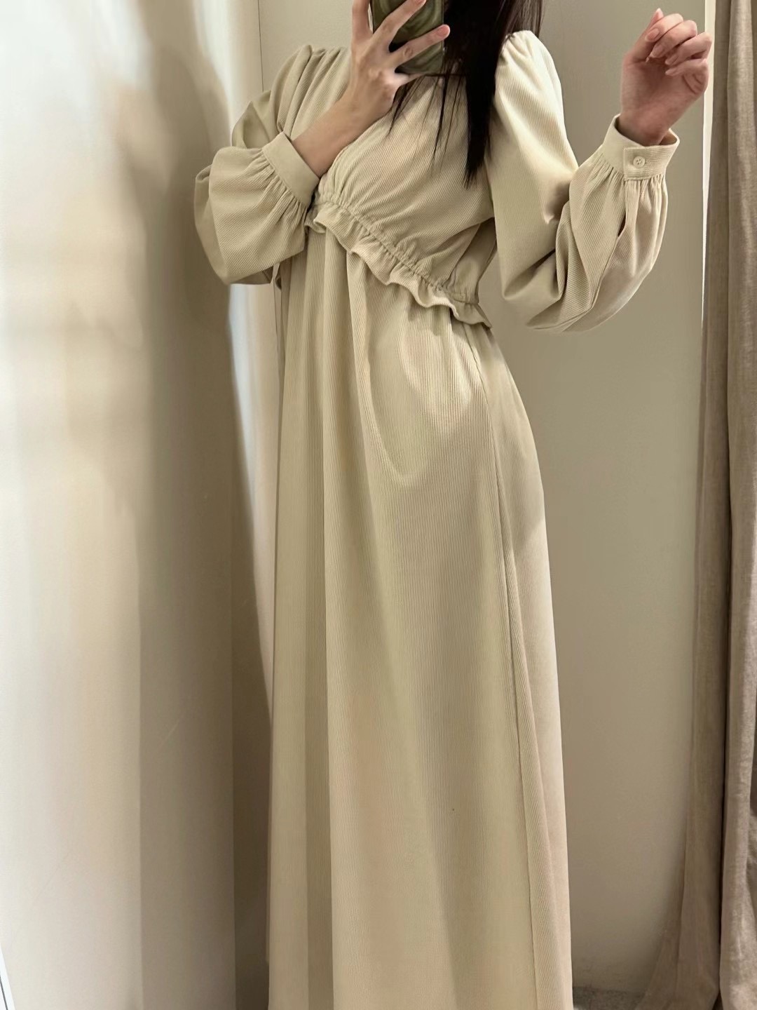 BOUND直郵韓國代購女裝新品人氣24秋冬熱賣推薦連衣裙絨面革BOUND連衣裙