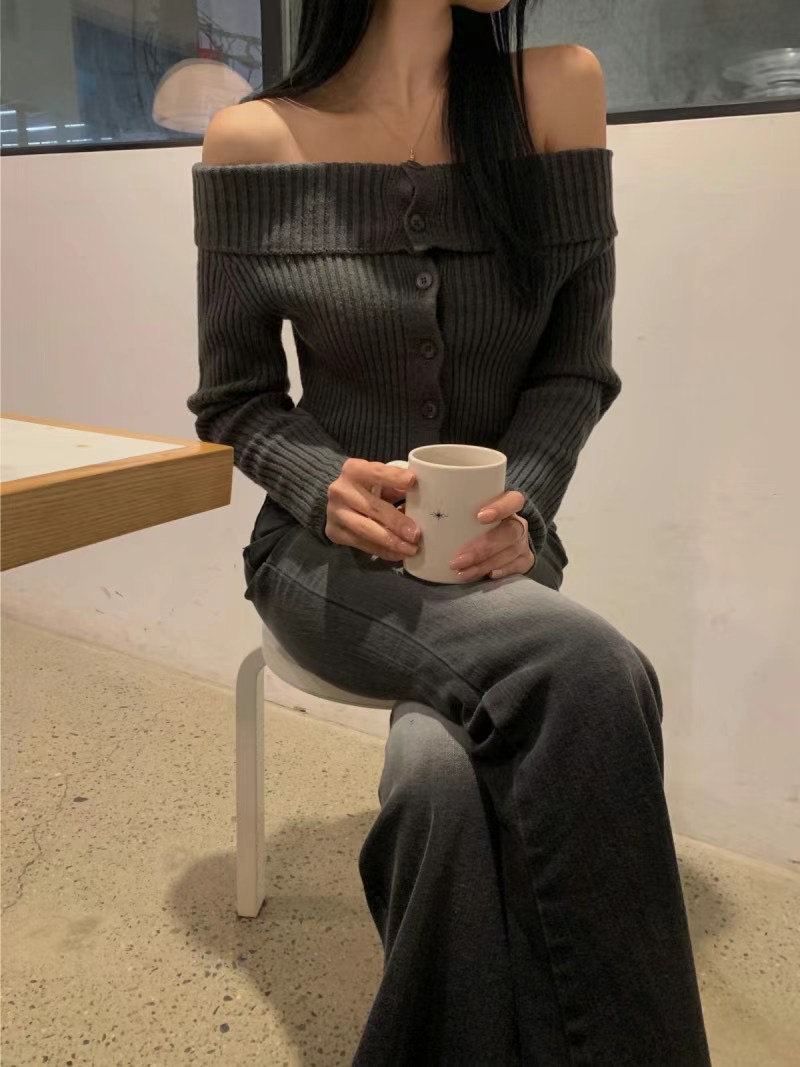 BOUND韓國直郵女裝新款休閑時尚人氣真品職業推薦24秋冬針織衫BOUND針織衫圖色2