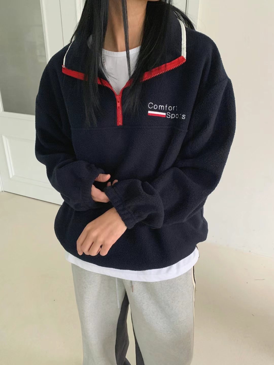 LEVEL直郵韓國代購女裝新款推薦休閑熱賣職業時尚真品人氣衛衣LEVEL衛衣