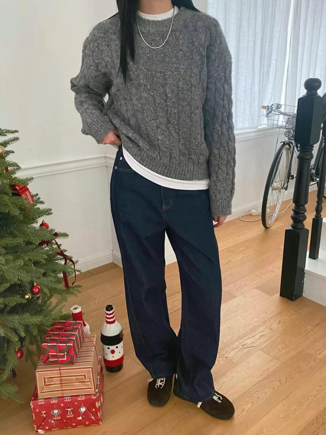 M.STORY韓國直郵東大門代購女裝新品人氣推薦休閑真品針織衫M.STORY針織衫