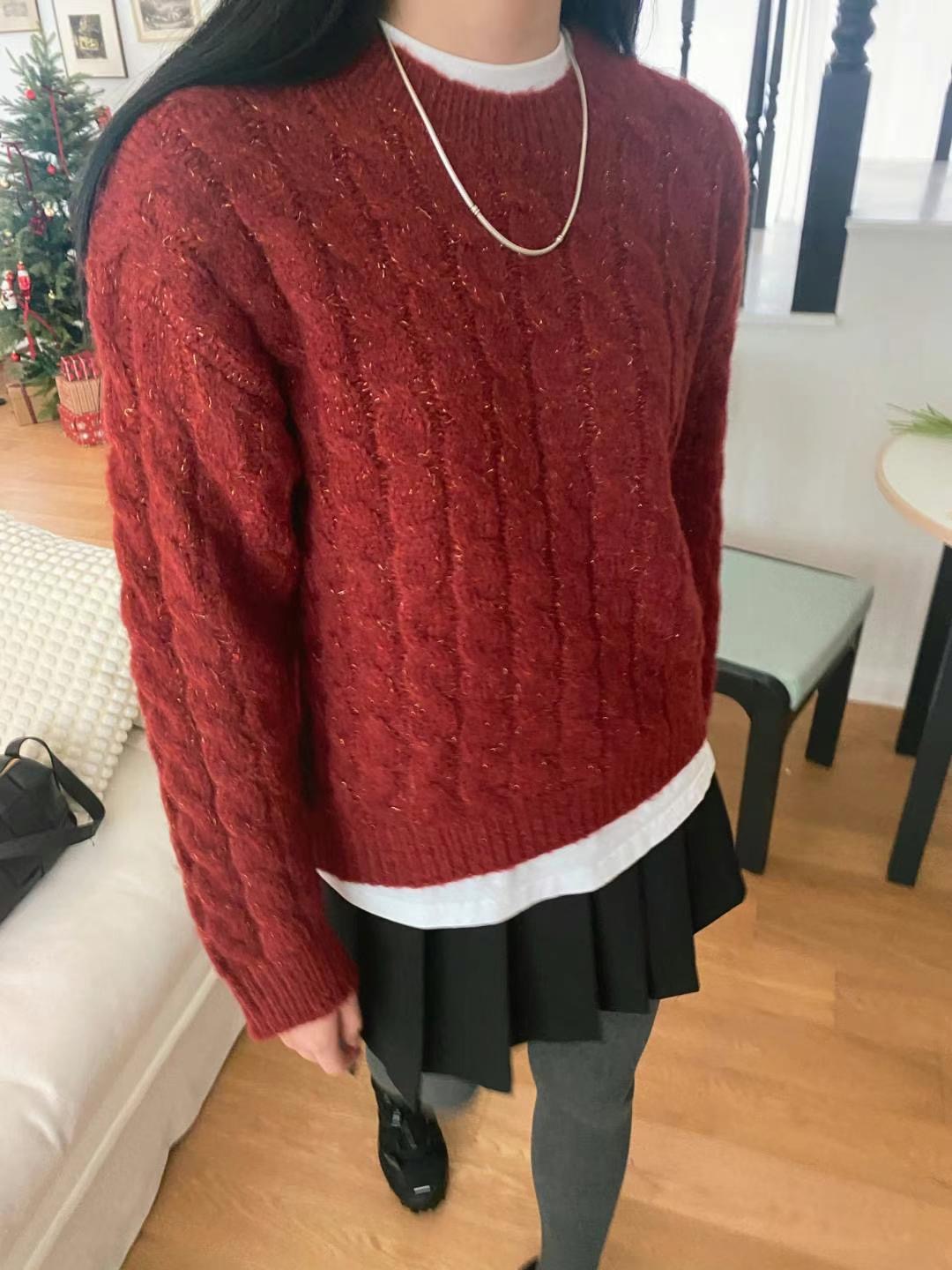 M.STORY韓國直郵東大門代購女裝新品人氣推薦休閑真品針織衫M.STORY針織衫