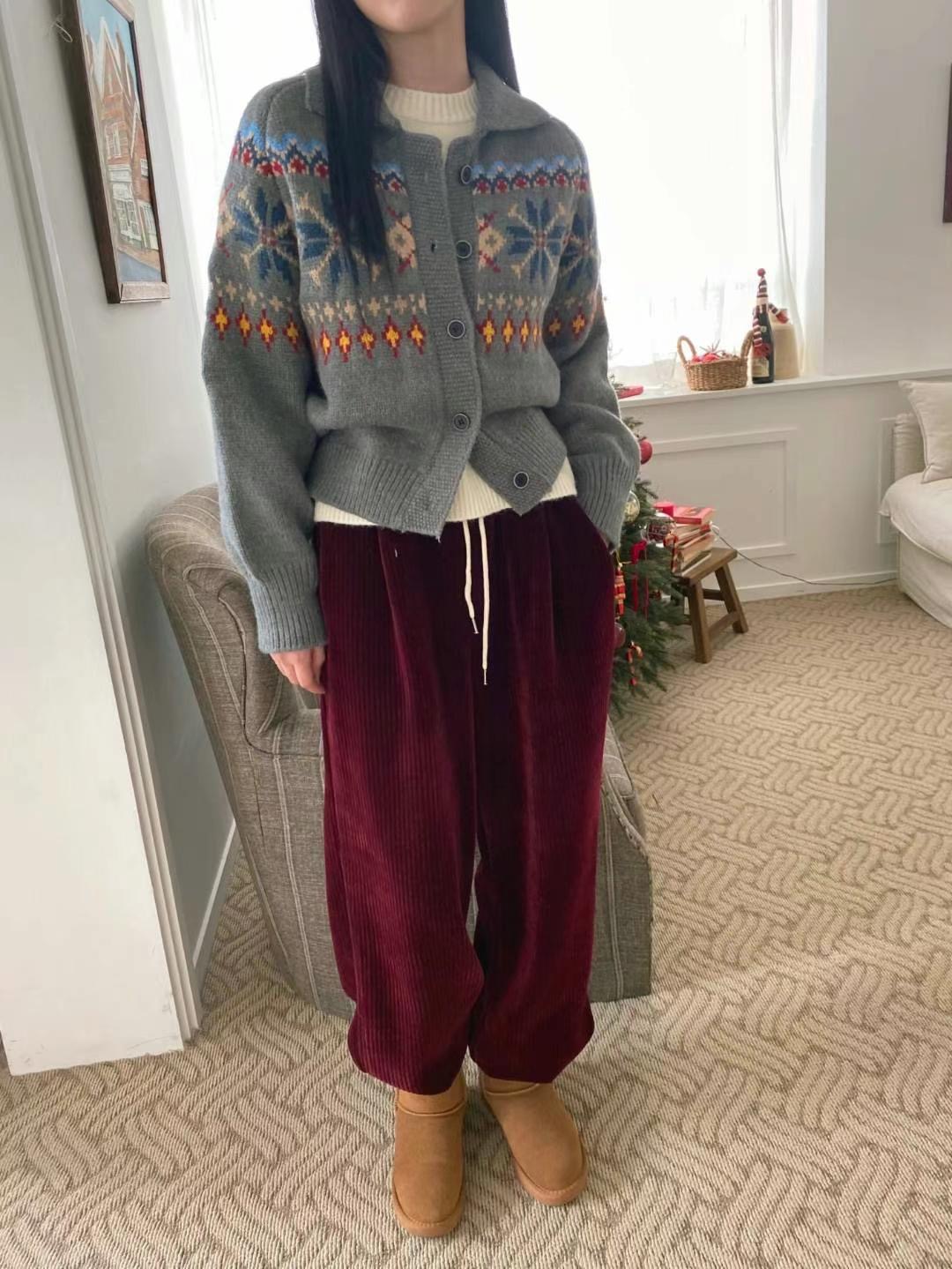 M.STORY韓國直郵東大門代購女裝新款職業人氣24秋冬針織衫開衫M.STORY針織衫
