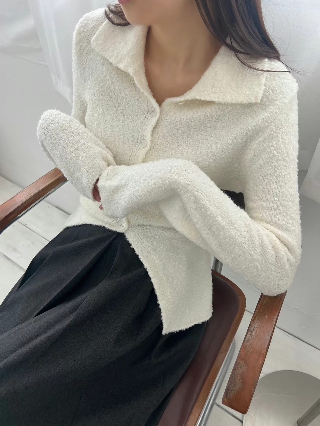 ALL OF US韓國直郵女裝新品24秋冬時尚人氣熱賣真品針織衫ALL OF US針織衫