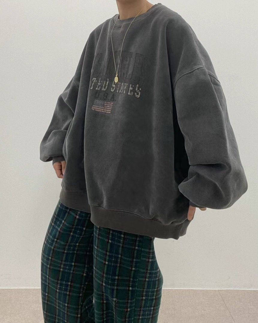 UNPLAN韓國直郵女裝新款24秋冬熱賣職業真品人氣時尚衛衣拉絨UNPLAN衛衣