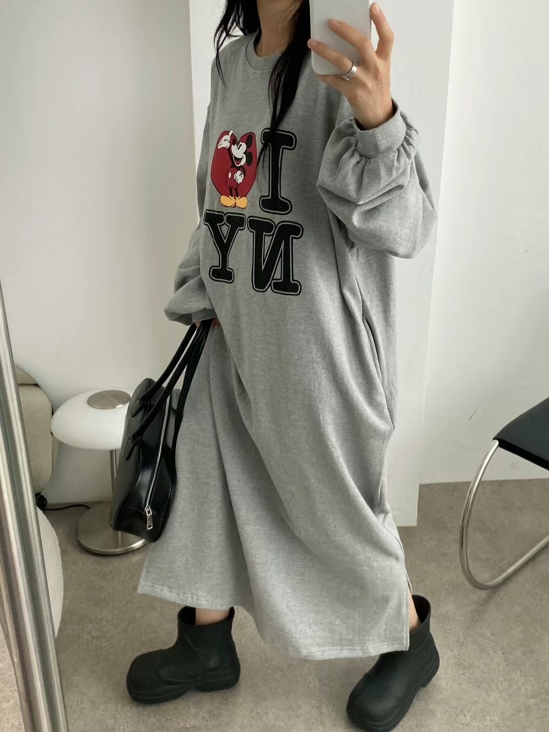 UNPLAN直郵韓國代購女裝新品24秋冬熱賣人氣休閑時尚連衣裙UNPLAN連衣裙
