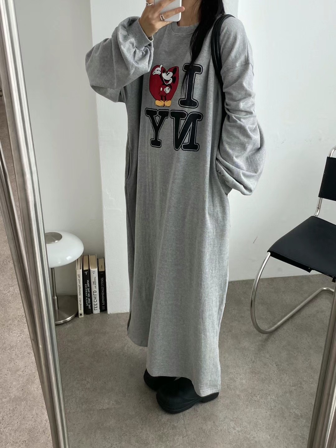 UNPLAN直郵韓國代購女裝新品24秋冬熱賣人氣休閑時尚連衣裙UNPLAN連衣裙圖色2