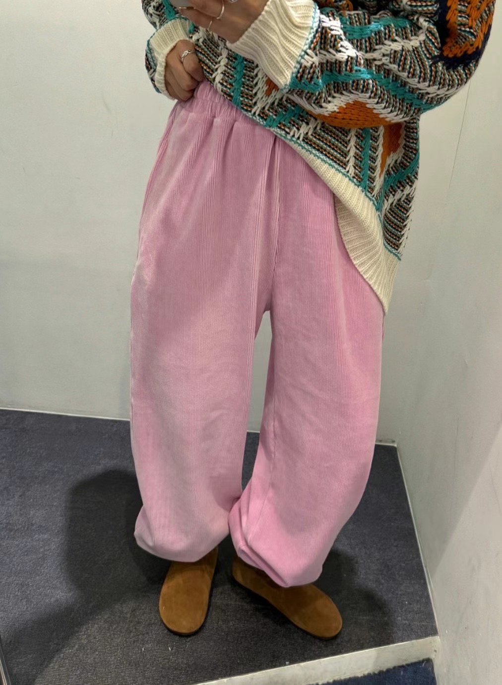 UNPLAN韓國直郵東大門代購女裝新品職業推薦24秋冬時尚休閑褲UNPLAN休閑褲