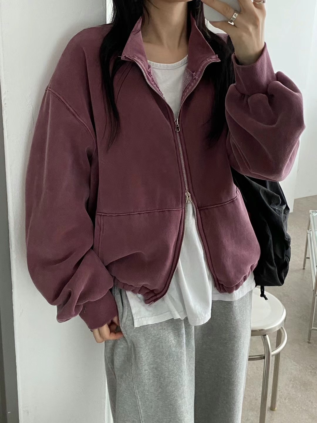 UNPLAN韓國直郵女裝新款休閑推薦人氣熱賣真品職業24秋冬衛衣UNPLAN衛衣