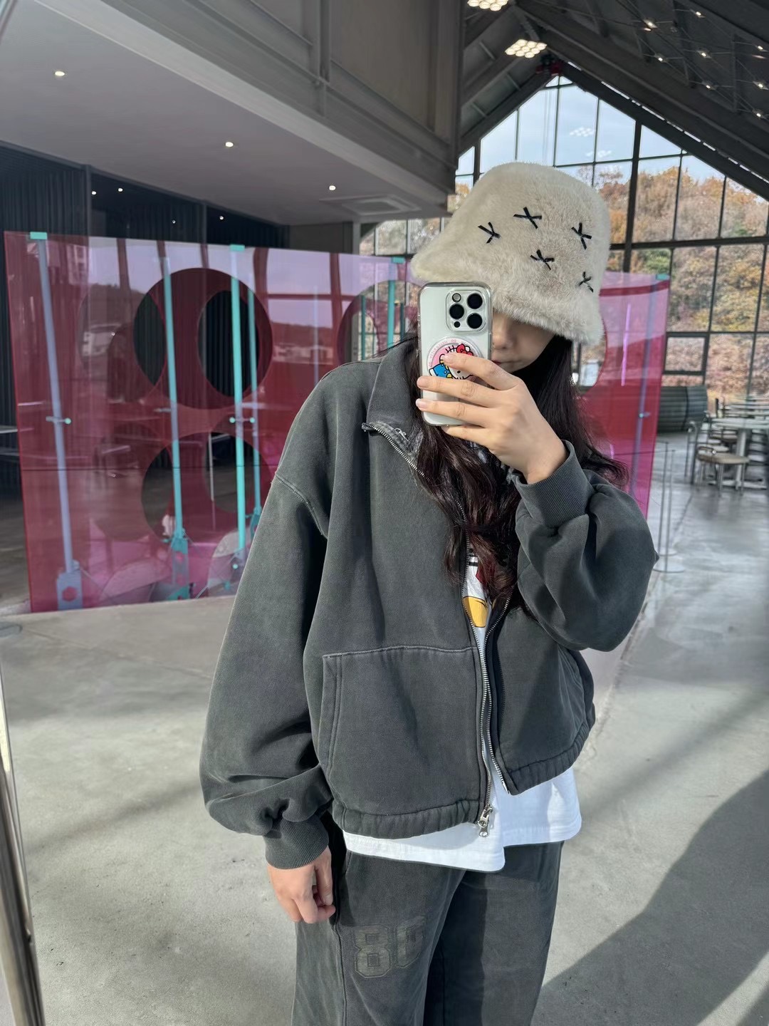 UNPLAN韓國直郵女裝新款休閑推薦人氣熱賣真品職業24秋冬衛衣UNPLAN衛衣圖色3