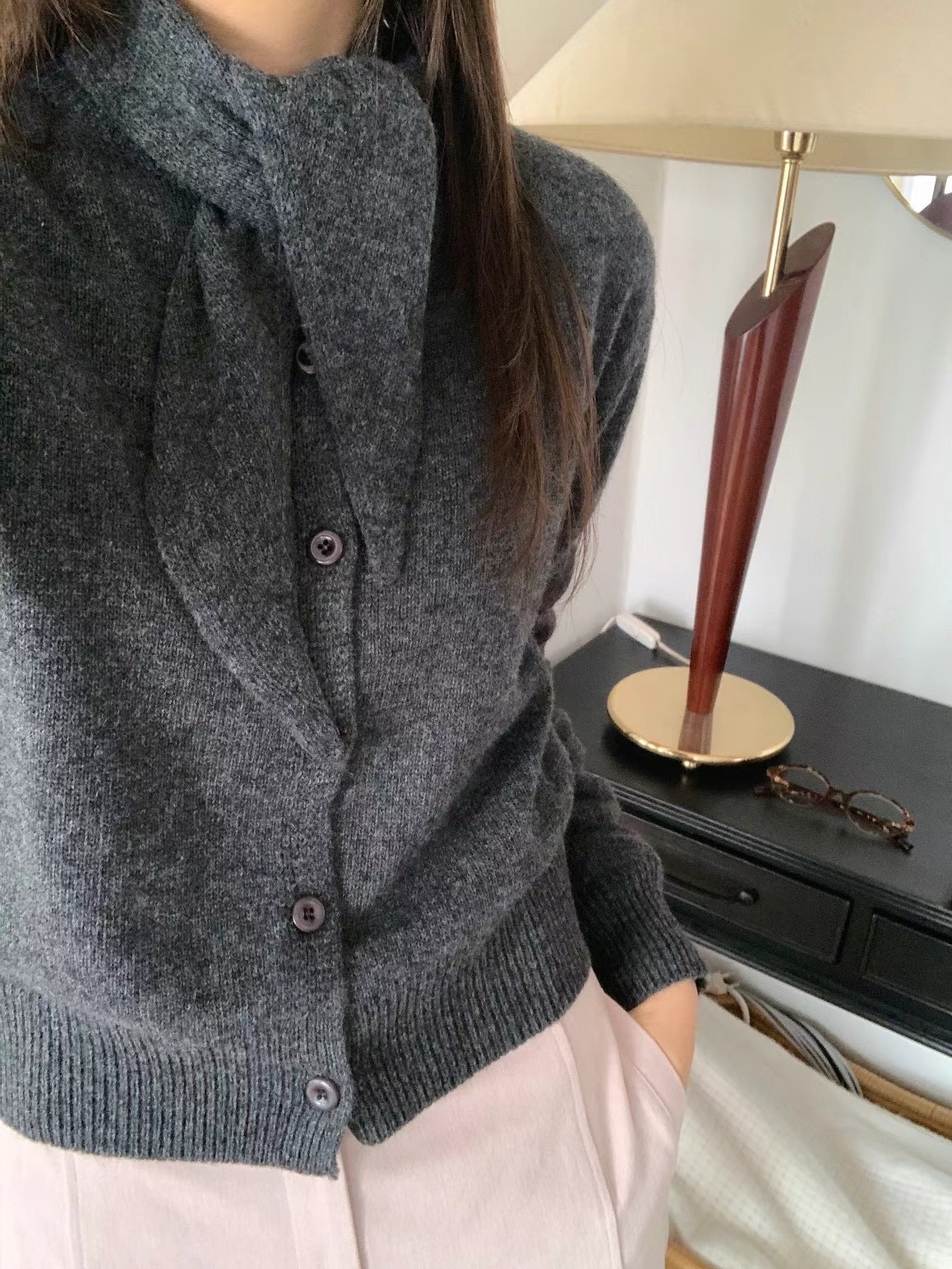 SOAF韓國直郵東大門實拍女裝新款職業24秋冬真品休閑針織衫SOAF針織衫