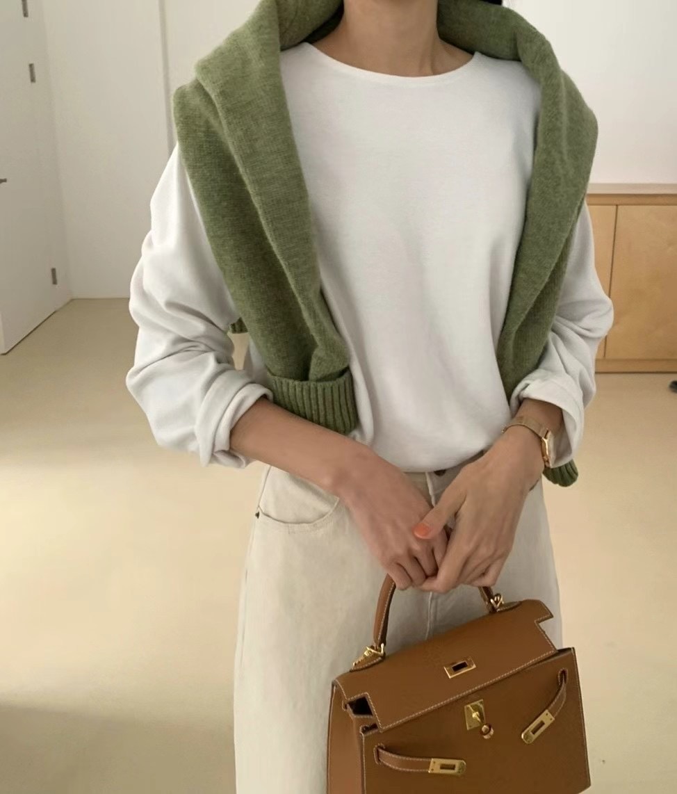 LUCKY ROOM韓國直郵女裝新款職業人氣推薦24秋冬時尚長袖T恤LUCKY ROOM長袖T恤圖色4
