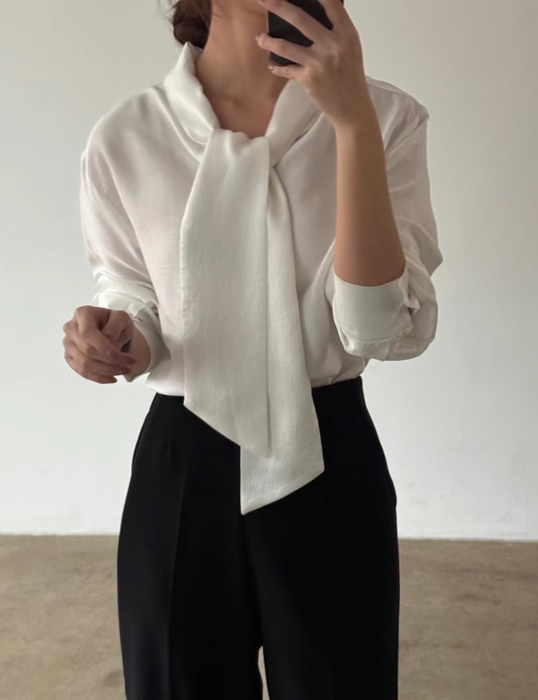 around110韓國直郵東大門代購女裝新款人氣休閑職業襯衫蕾絲衫around110襯衫/蕾絲衫