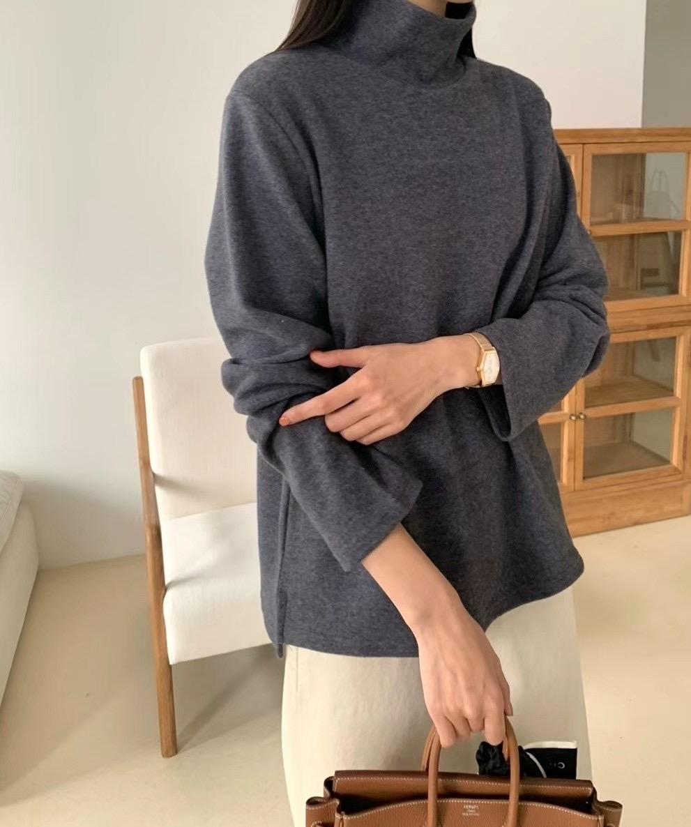 LUCKY ROOM韓國直郵東大門實拍女裝新品熱賣真品長袖T恤拉絨LUCKY ROOM長袖T恤圖色2