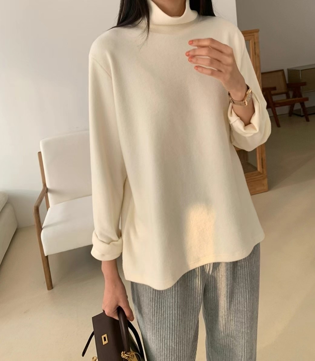 LUCKY ROOM韓國直郵東大門實拍女裝新品熱賣真品長袖T恤拉絨LUCKY ROOM長袖T恤圖色3