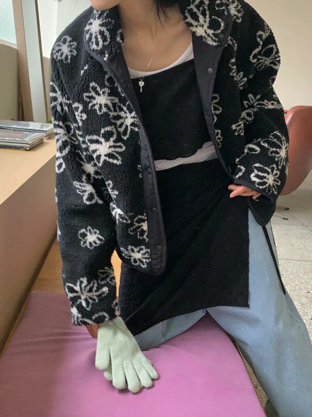 PEETS韓國直郵女裝新款熱賣24秋冬休閑人氣職業真品夾克雙面PEETS夾克