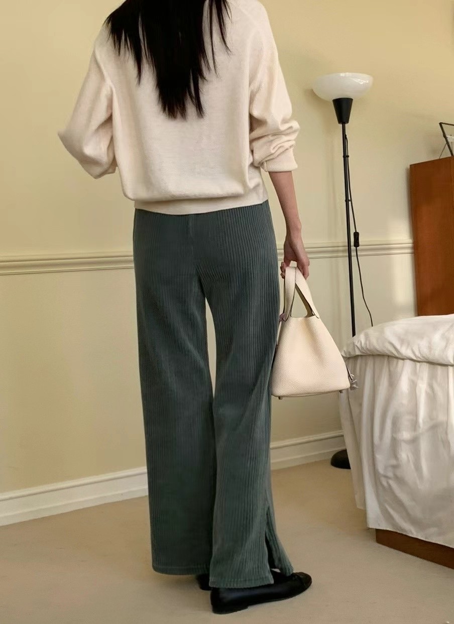 LUCKY ROOM直郵韓國代購女裝新品休閑真品職業24秋冬休閑褲LUCKY ROOM休閑褲