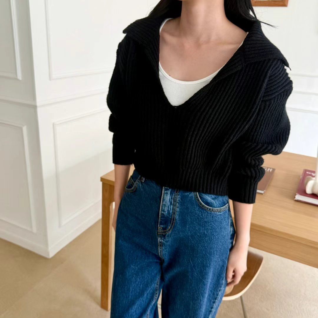 NEO直郵韓國代購女裝新品休閑時尚職業熱賣24秋冬真品針織衫NEO針織衫圖色2