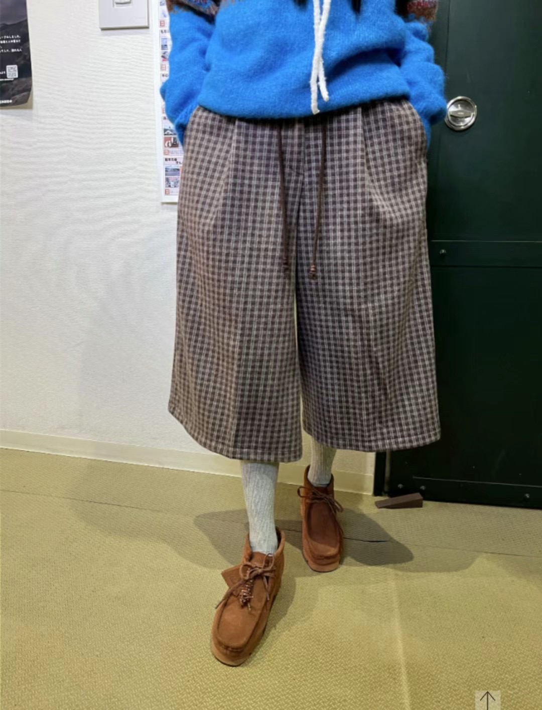 TON80東大門實拍女裝新款推薦熱賣24秋夏休閑職業休閑褲格紋TON80休閑褲