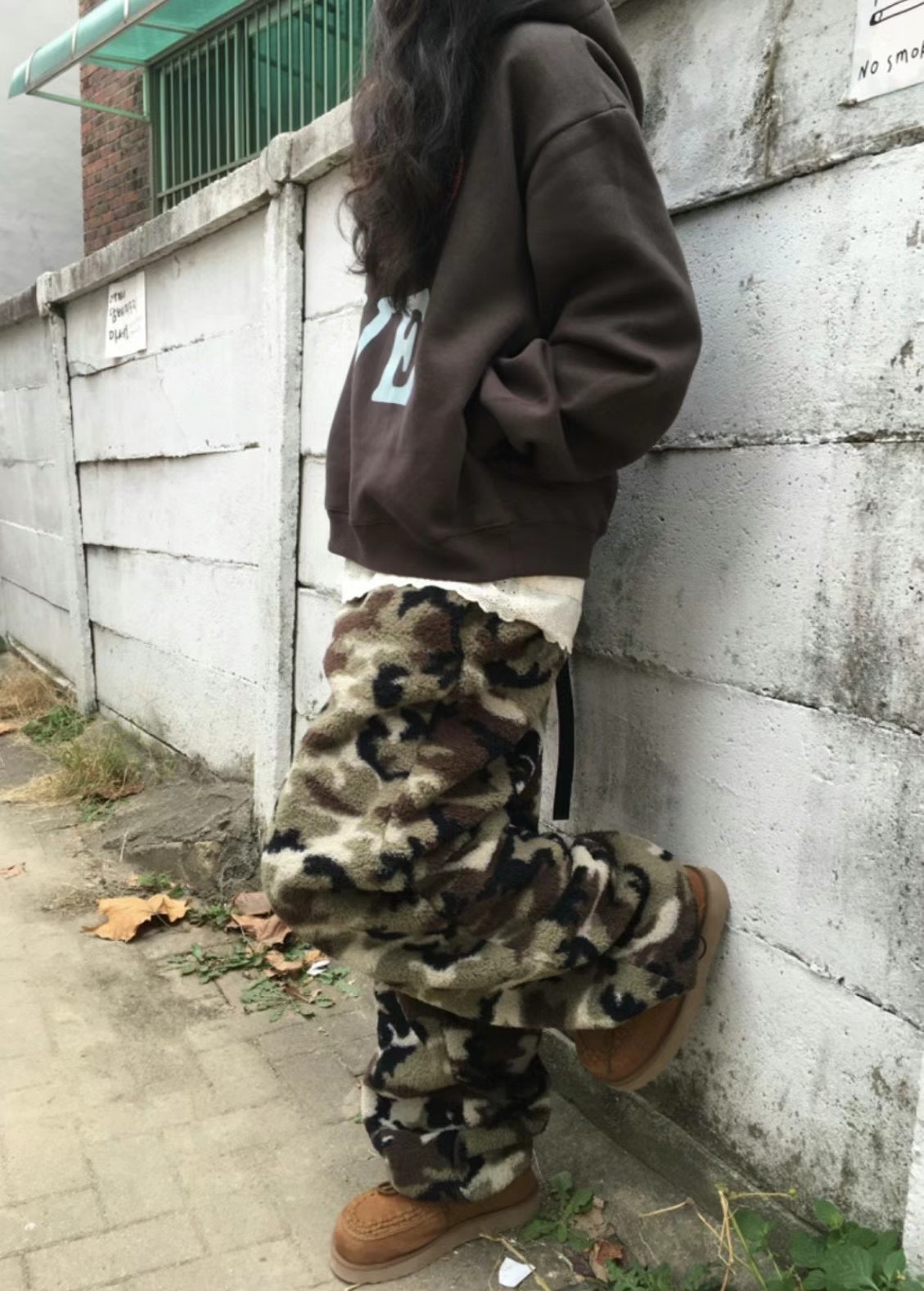 TON80韓國直郵女士新款推薦24秋夏時尚職業真品休閑休閑褲迷彩TON80休閑褲