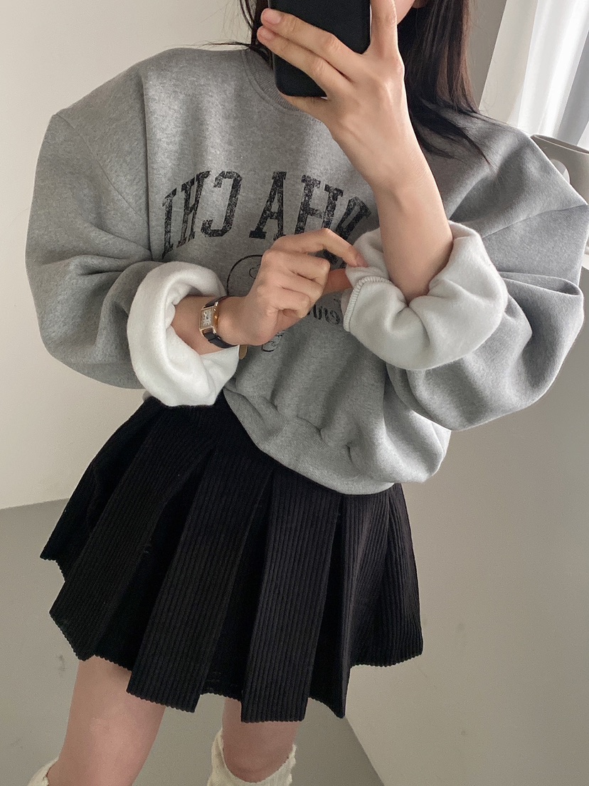 VENEFIT/JENNIE東大門代購女裝新品推薦職業時尚熱賣衛衣拉絨VENEFIT/JENNIE衛衣圖色3