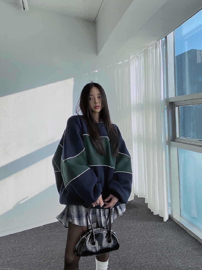 THEMAY/UNA韓國直郵女士新品人氣推薦熱賣真品24秋夏衛衣拉絨THEMAY/UNA衛衣