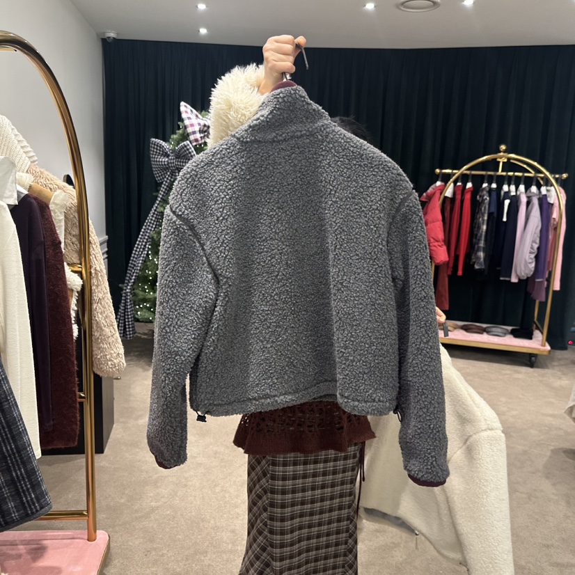 eter/VERSO韓國直郵女裝新款24秋夏人氣熱賣職業休閑夾克抓絨eter/VERSO夾克