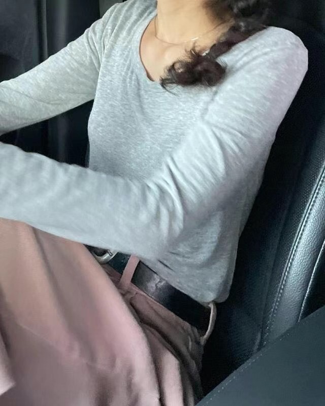 SOUFFLE直郵韓國代購女裝新品人氣職業推薦熱賣真品長袖T恤SOUFFLE長袖T恤